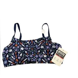 🆕 NWT Duluth Trading Company bralette top in garden print size medium